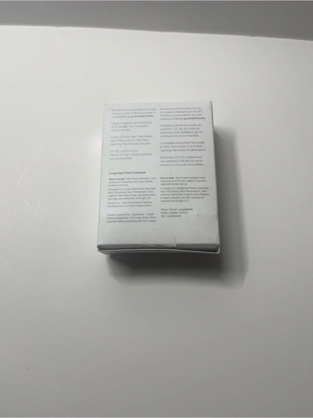 Google Nest Power Connector GVNZ4 C-Wire Substitute Open Box